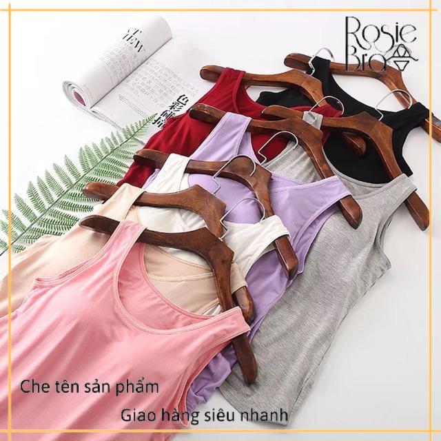 Áo sát nách cotton đệm ngực liền ct102