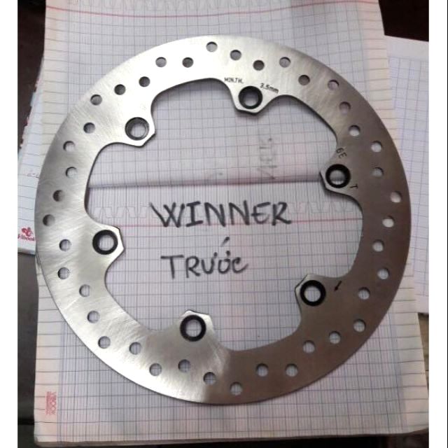 Đĩa phanh thắng trước winer v1,v2 như zin