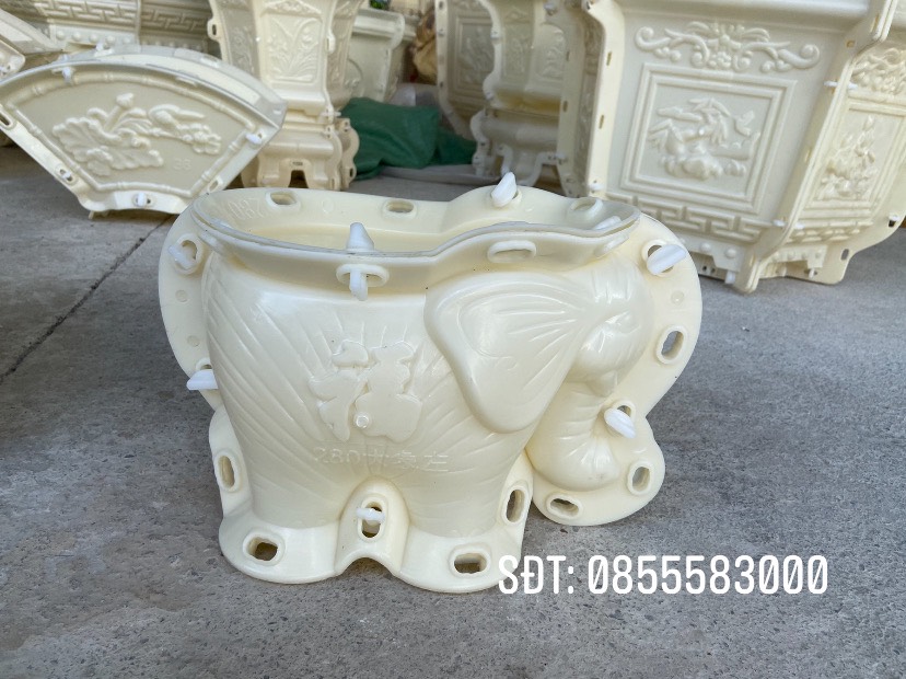 khuôn đúc chậu cảnh voi nhỏ 28 (khuôn nhựa ABS siêu bền )
