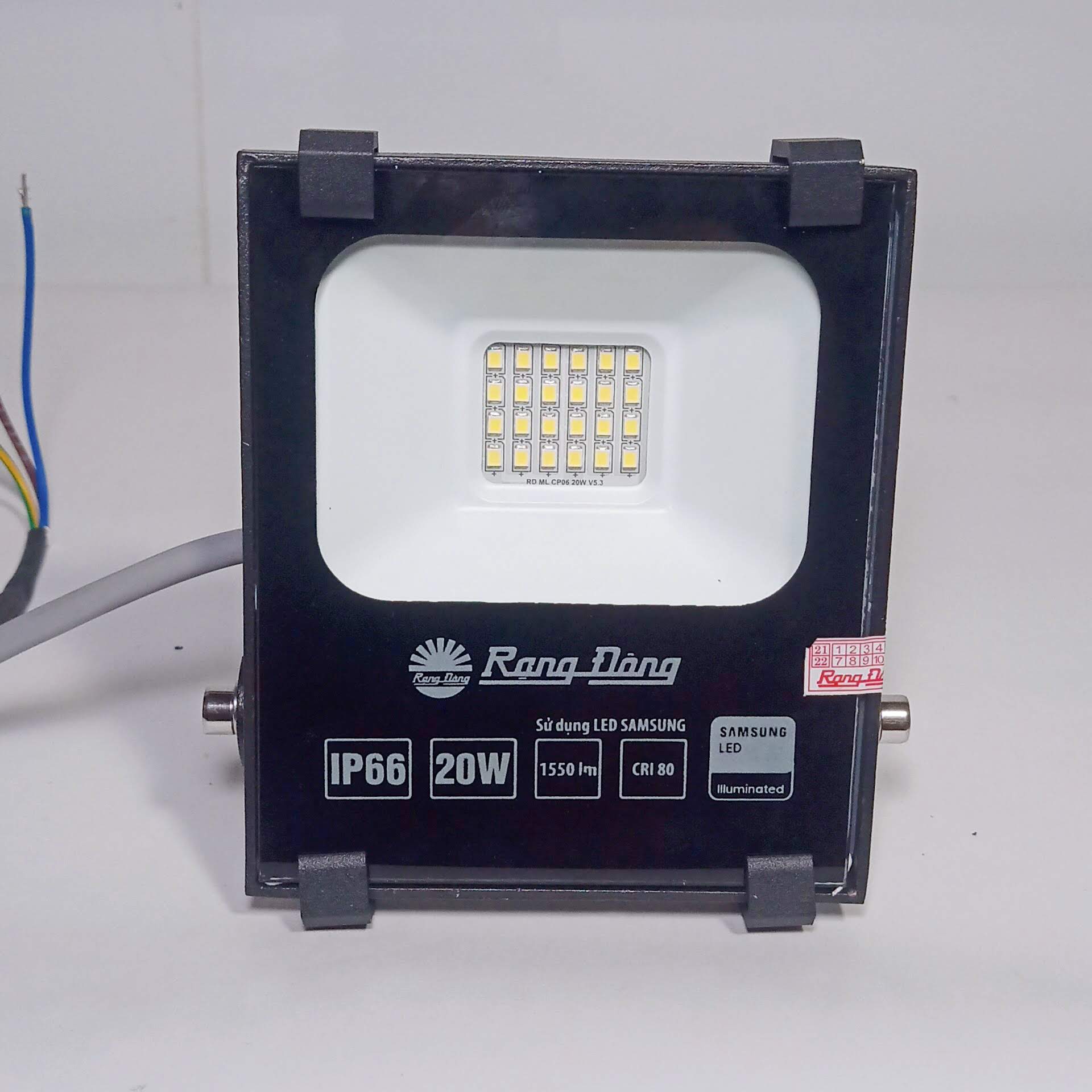 Đèn led chiếu pha 20w Rạng Đông IP66