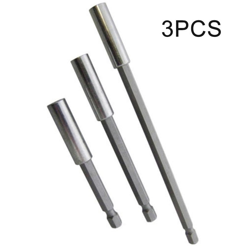 Đầu nối dài mũi khoan lục giác 1/4inch chuôi 6.35mm có nam châm 1 cái (58mm/150mm/3size)  - Thanh nối dài