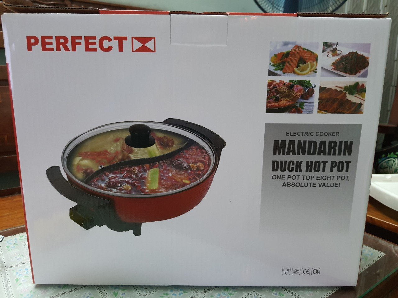 [HCM]Nồi Lẩu Điện 2 Ngăn Perfect PF-A2N