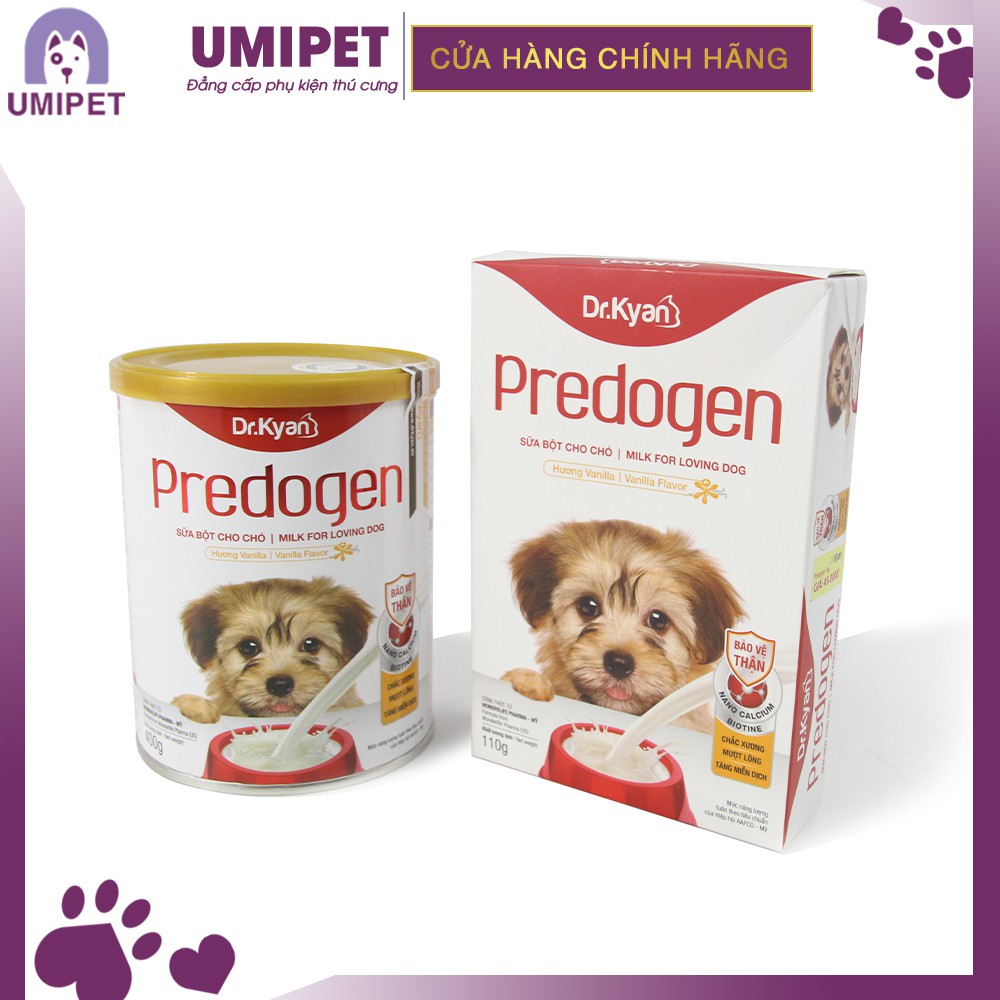 Sữa bột cho Chó Dr.Kyan Predogen ( Hộp giấy 110gr ) UMIPET - Sữa bột cho thú cưng cao cấp
