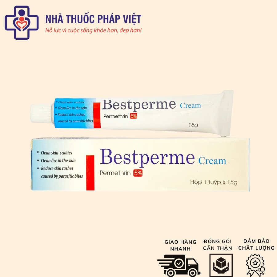 Kem bôi ghẻ BESTPERME CREAM 15g