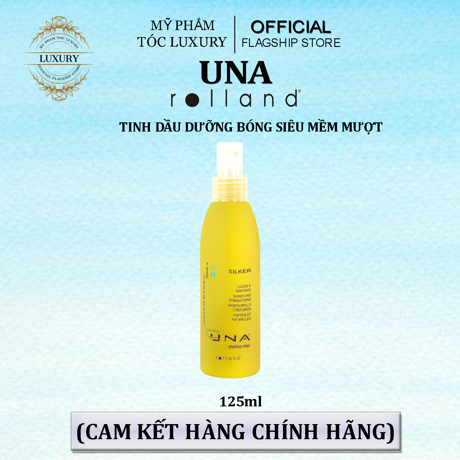 Dầu dưỡng bóng siêu mượt Una Silker Rolland 150ml