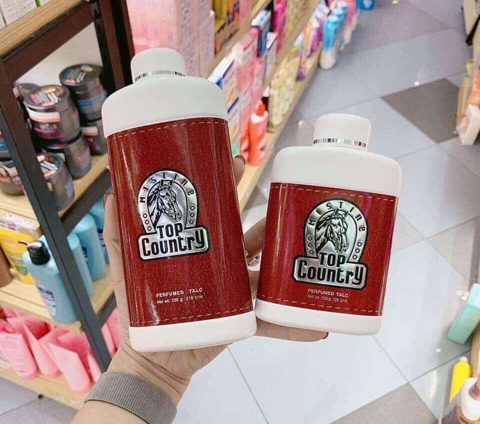 Phấn thơm con ngựa Top Country Thái Lan (Hộp 100gr)