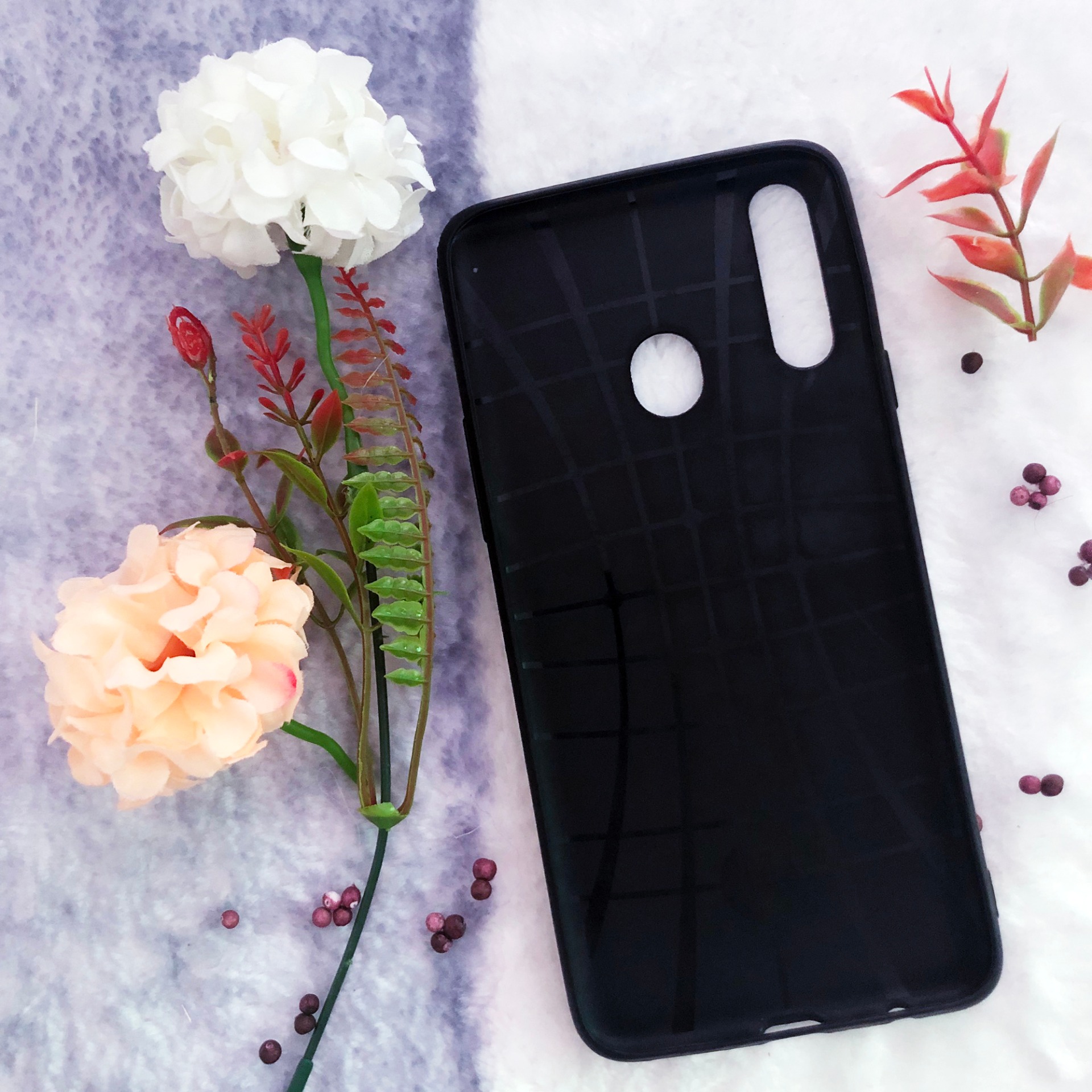 [Nhiều Mẫu] Ốp lưng dẻo Samsung A20S (Thân đen - in hình siêu cute)