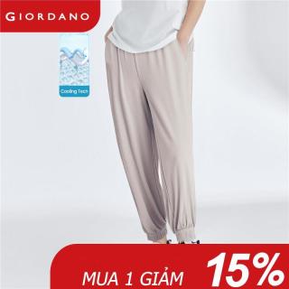 GIORDANO Women Joggers Ice Silk Drooping Stretchy Casual Joggers thumbnail