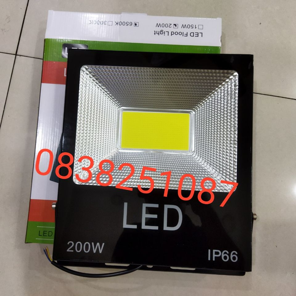 Đèn Pha Led IP66 Siêu mỏng siêu sáng 200W (Ánh Sáng Trắng)