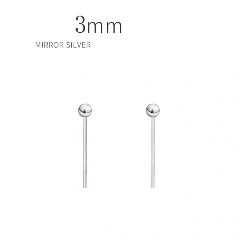 WOMEN'S hollow silver earrings appliques small round beads new fashion simple temperamcular a hello girl
