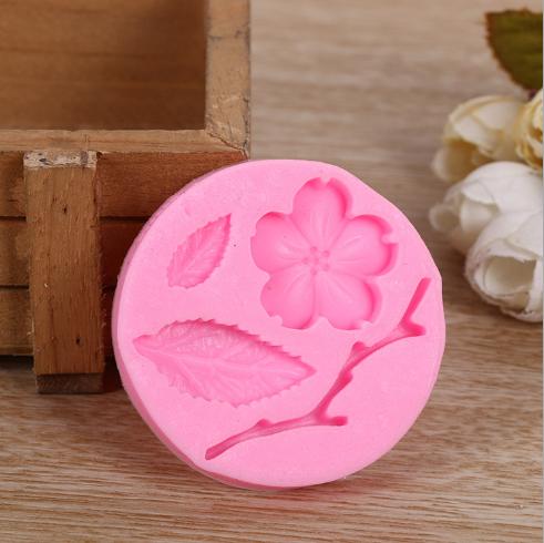 Khuôn silicon 3D hoa lá cành Đào