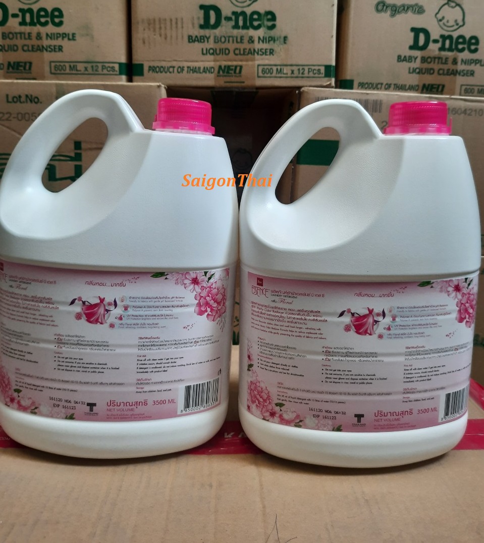[HCM](SGT) Nước giặt đậm đặc Essence màu HỒNG 3500 ml (can 3.5L)- Hàng Thái Lan
