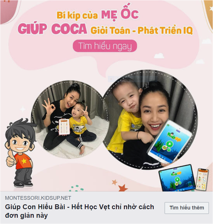 Kids up (Trọn Đời, 1 Năm) - KIDSUP MONTESSORI