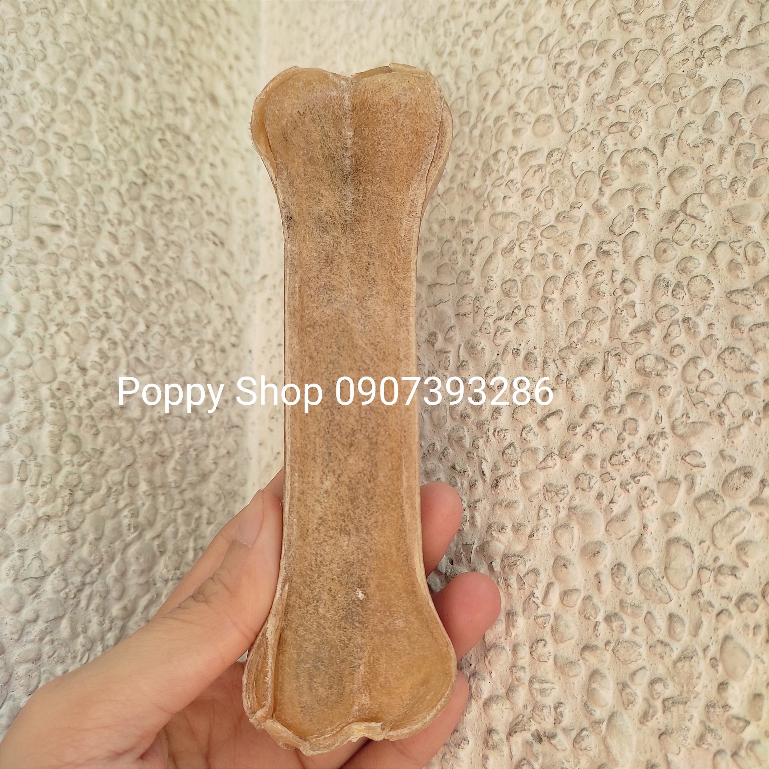 Khúc xương da bò cho chó cưng gặm size 10-12 cm