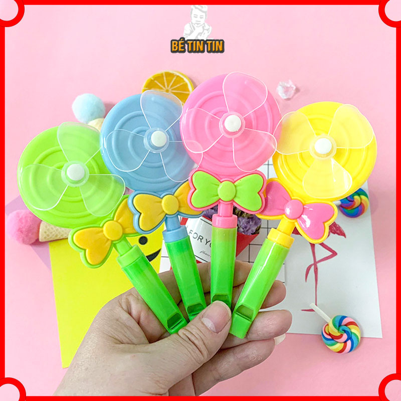 Đồ chơi còi thổi - chong chóng hình kẹo mút
