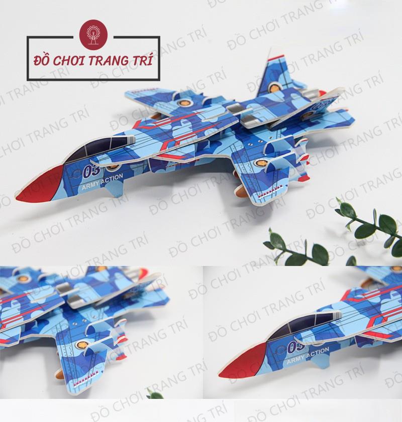 Mô hình 3D giấy tự lắp ráp - Mô hình MÁY BAY QUÂN SỰ