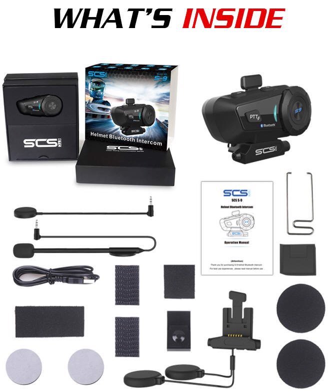 TAI NGHE BLUETOOTH INTERCOM SCS S-9