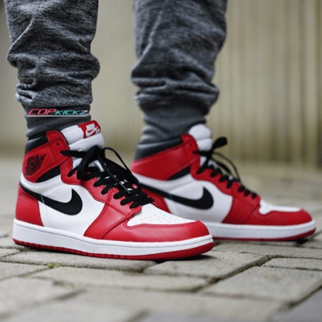 Giày Sneaker A.ir J0r.dan 1 Re.tro chi.ca.go ( Giày J0rdan 1 đỏ trắng)