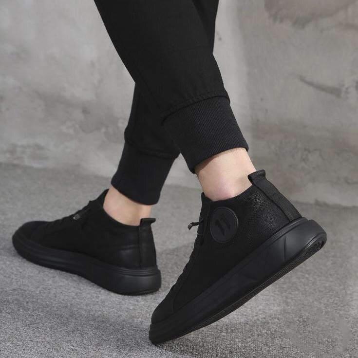 Giày Sneaker Nam Da Thật KO19, Tăng Chiều Cao 4cm