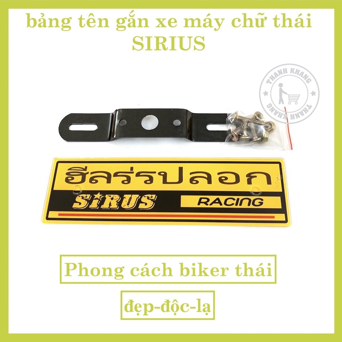 [HCM]bảng tên thái sirius phong cách thái đẳng cấp phược thủ đẹp-độc-lạ cá tính cgv32 Sản Phẩm Chất Lượng Gian Hàng Uy Tín Giá Cả Cực Tốt Mua Ngay.
