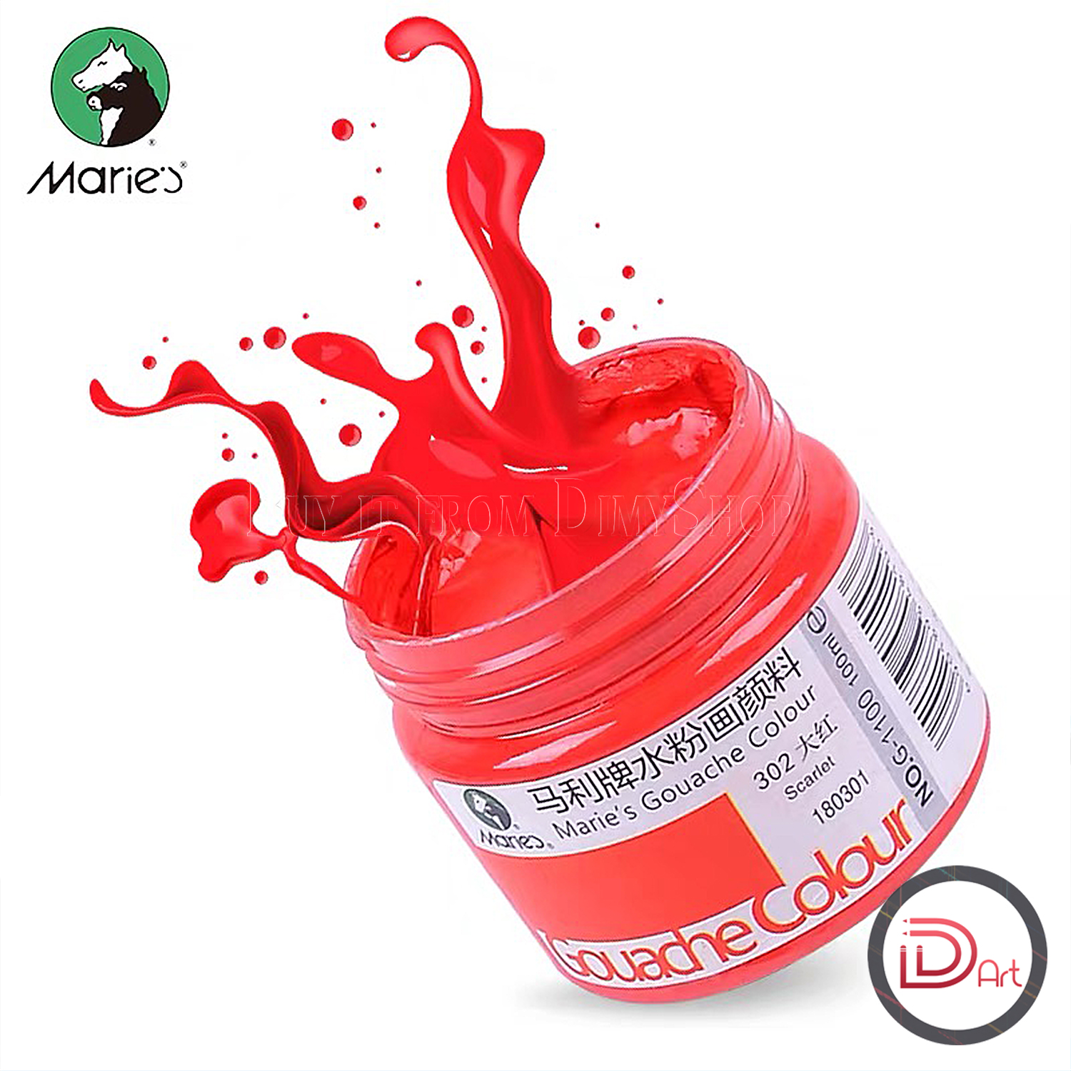 Màu vẽ Gouache MARIE'S dạng hũ 100ml