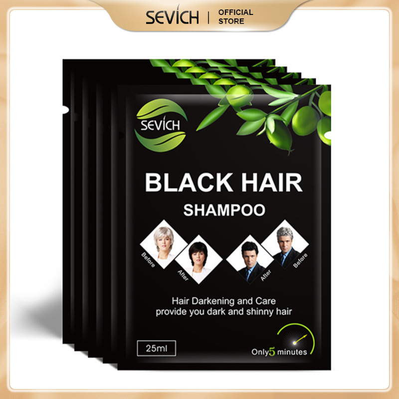 SEVICH Dầu gội nhuộm tóc đen tự nhiên 25 ml - INTL nhập khẩu