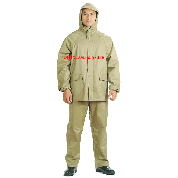 Bộ áo mưa vải dù chống thấm