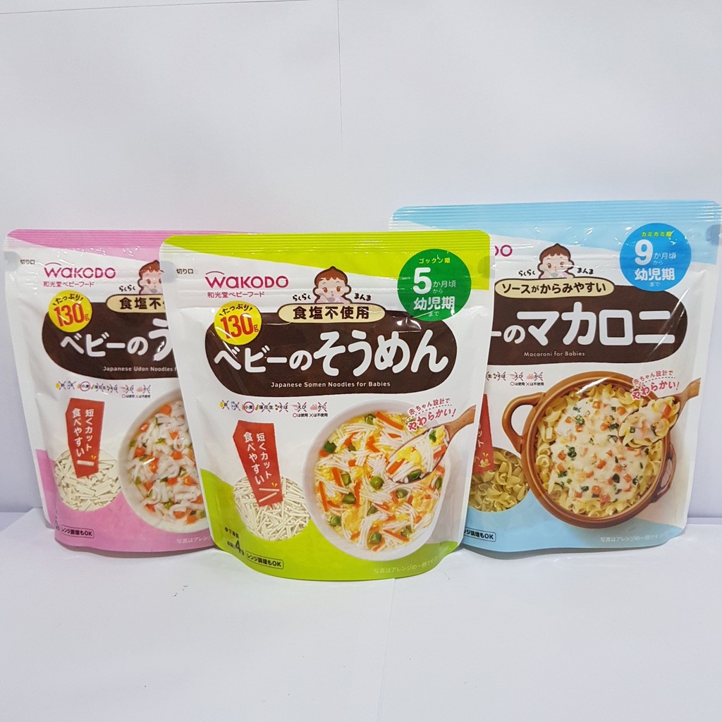 Mì Udon Somen cho bé ăn Dặm, mì Wakodo 5M+ 7M+ 9M+ [DATE T11-12/23]