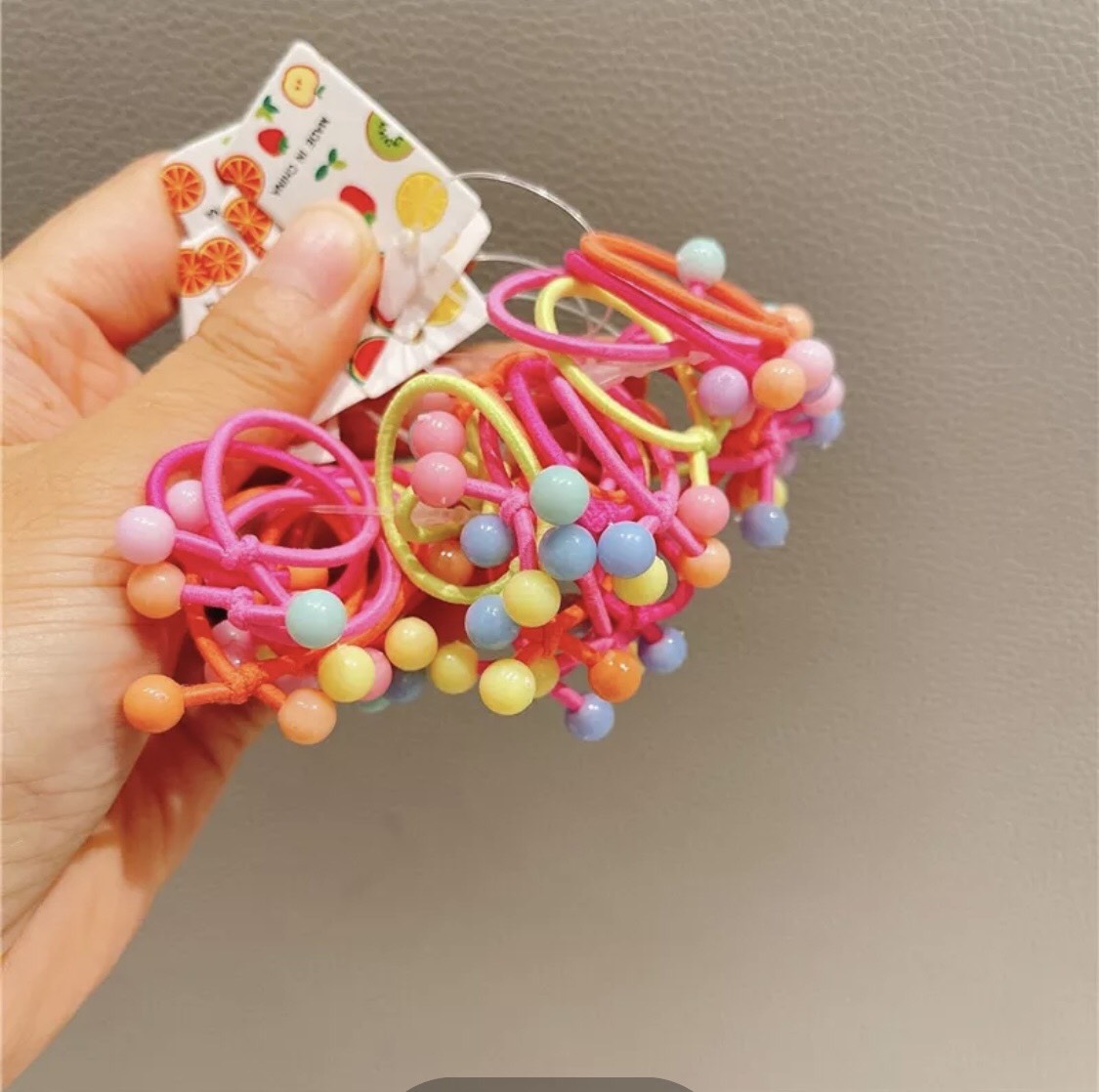 Set 5 - 10 cột tóc mini co giãn cột tóc tạo kiểu cho bé yêu siêu dễ thương HOTTREND ST0097