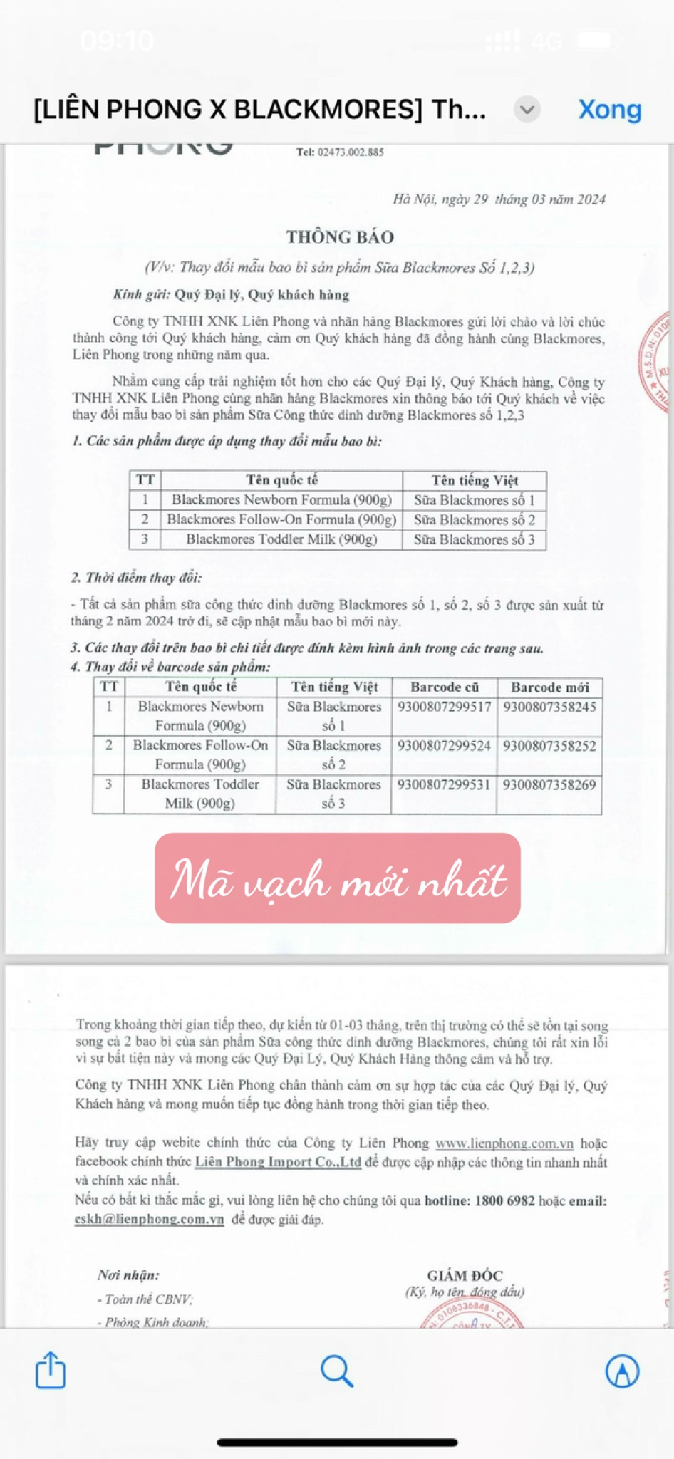 [DATE MỚI NHẤT 2026 ] Sữa Blackmores hàng ÚC đủ số lon 900gram