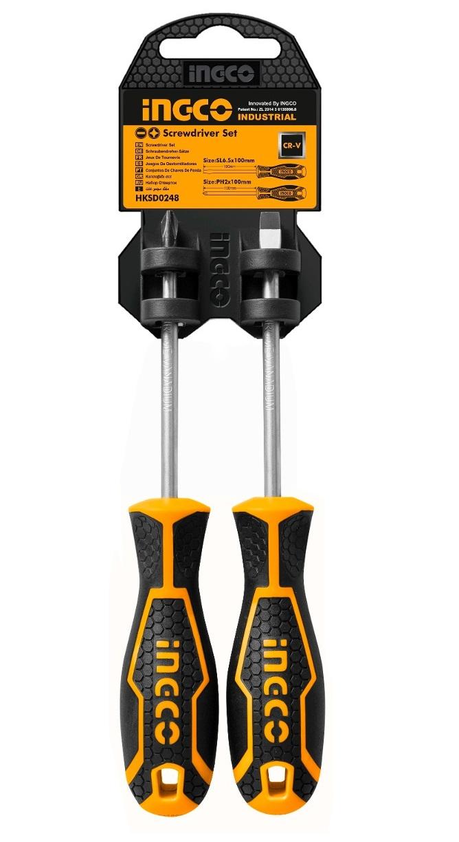 Bộ 2 tua vít Ingco HKSD0248