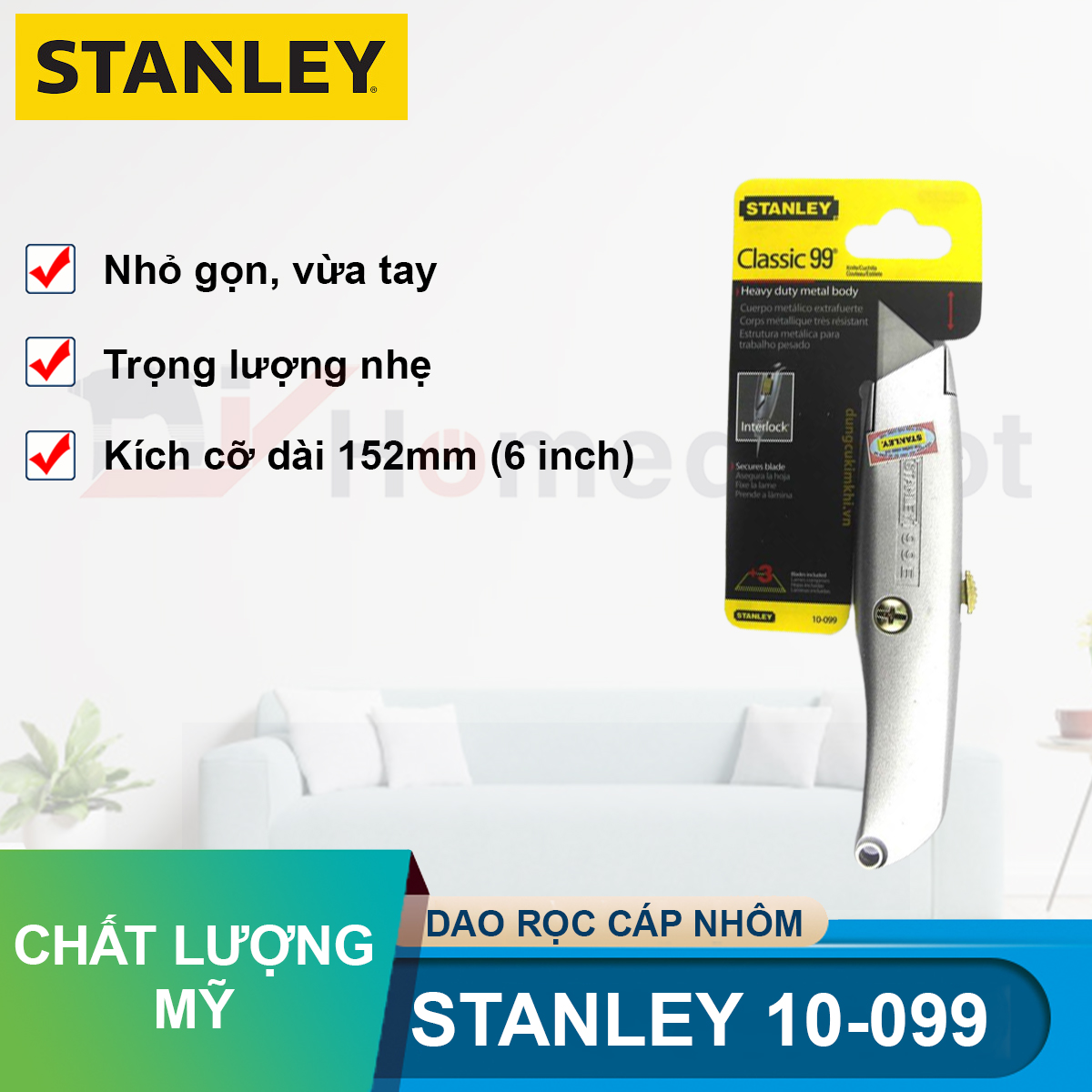 Dao rọc cáp nhôm Stanley 10-099