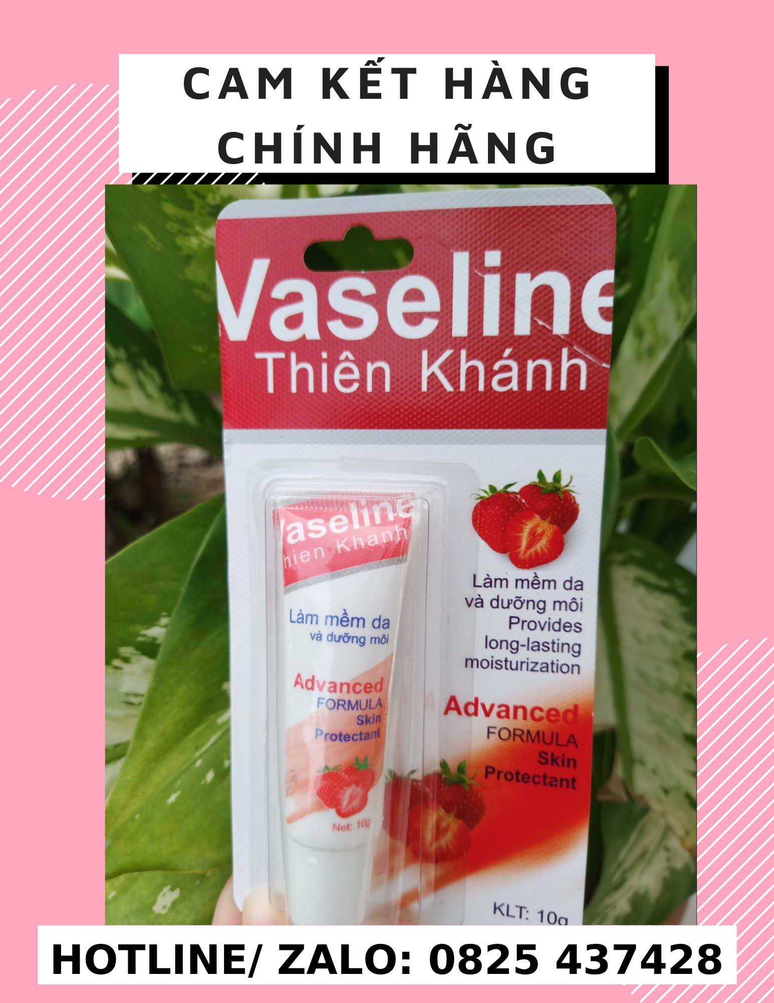 Vaseline Thiên Khánh dưỡng môi, làm mềm da 10g