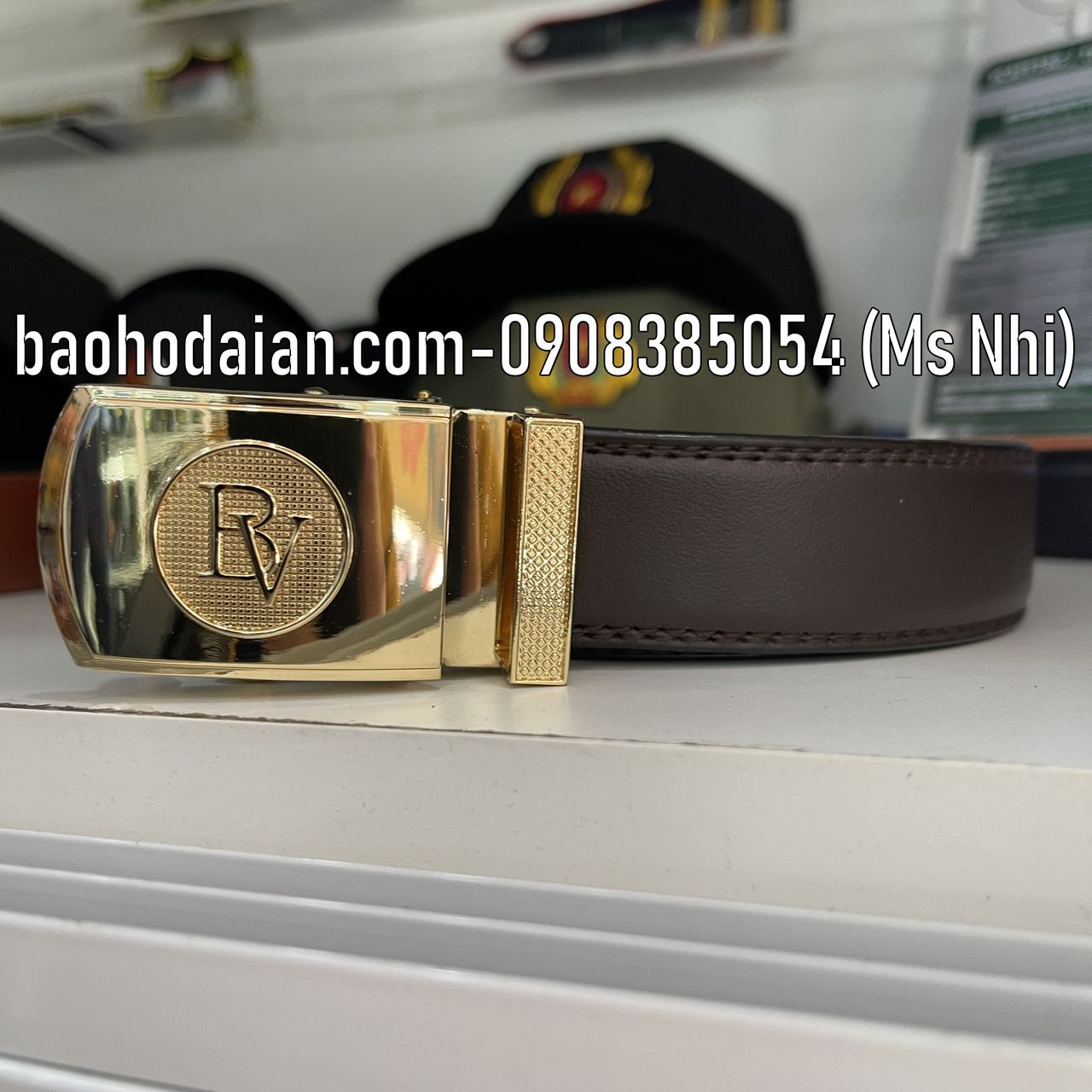 Thắt lưng da bảo vệ mặt vàng theo tiêu chuẩn TT08