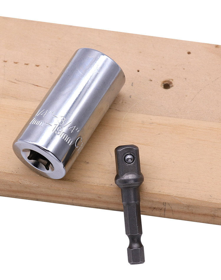 Đầu vặn bulong vặn ốc đa năng tặng kèm đầu chuyển 1/4 sang 3/8