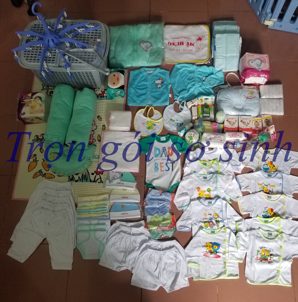 Trọn gói đồ sơ sinh đầy đủ cho mẹ và em bé tiết kiệm 1650