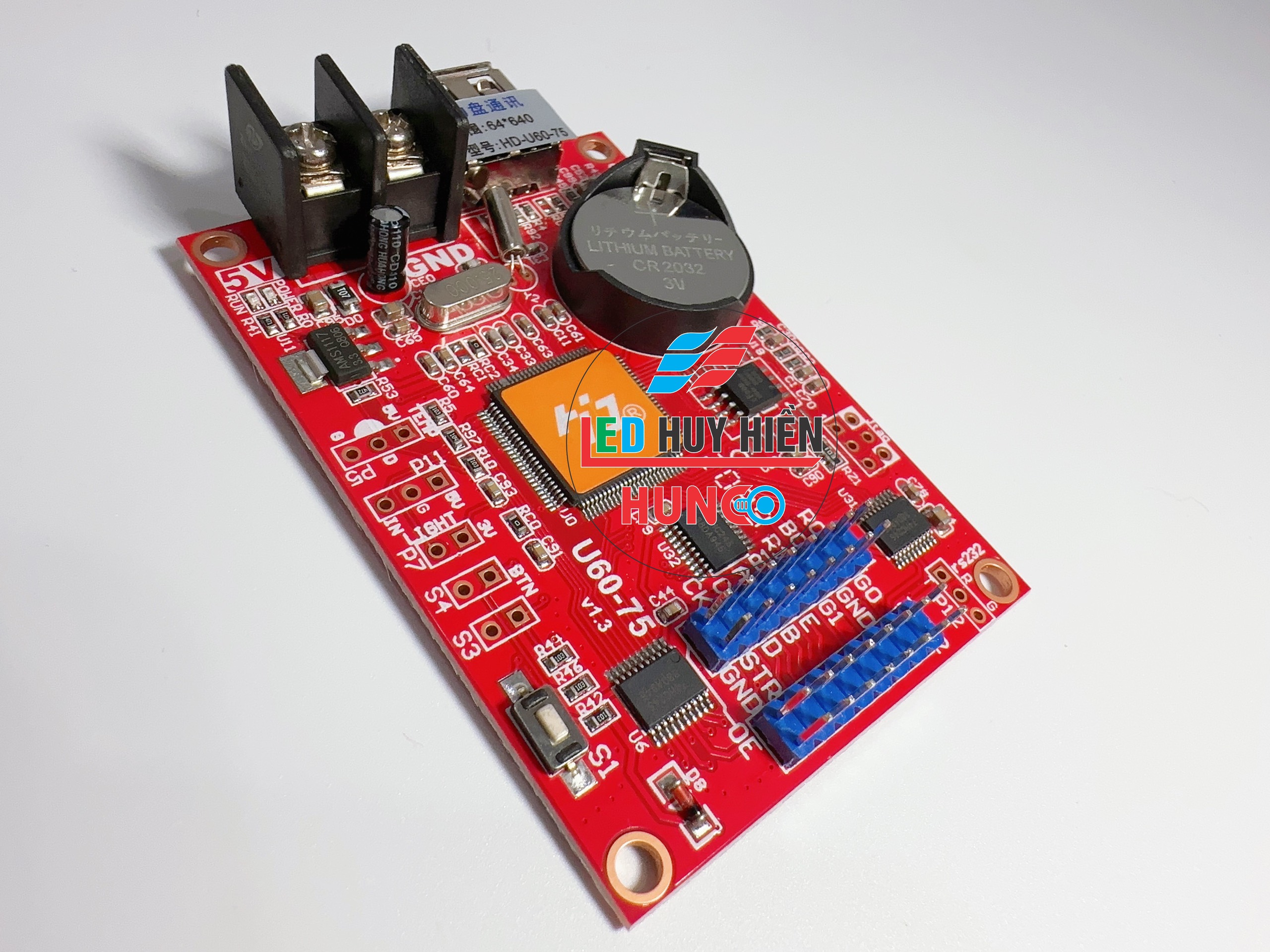 Card HD U60-75 (USB) hỗ trợ 2 tầng module led fullcolor