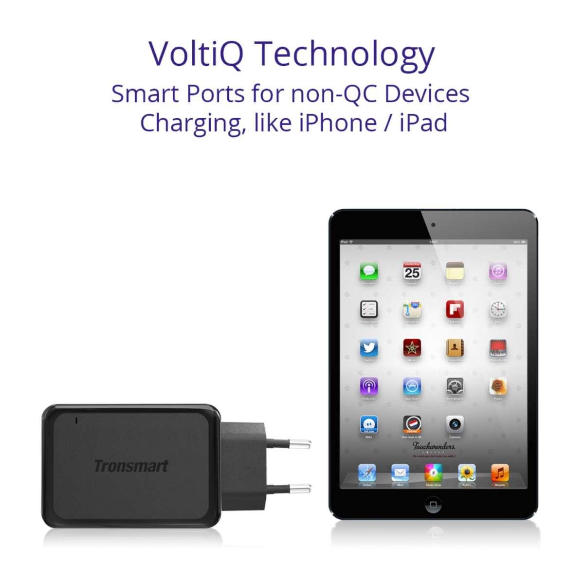 Sạc TRONSMART 3 cổng 42w Quick Charge 3.0