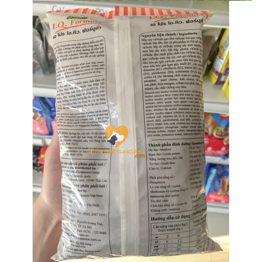 Thức Ăn Chó Apro IQ Formula Gói 500g - Cho Chó Mọi Lứa Tuổi - [Nông Trại Thú Cưng]