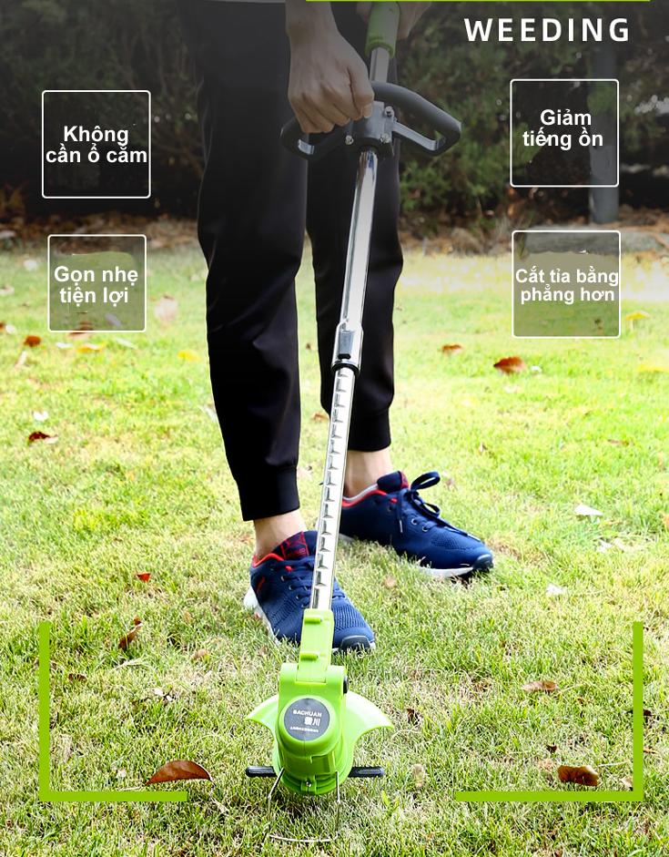 Máy cắt cỏ dùng pin lithium nhập khẩu từ Đức