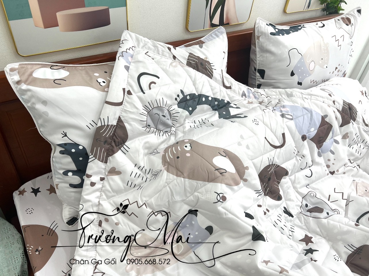 Ga gối vải lụa tencel mềm mướt mát sét không chăn và có chăn nhiều chọn lựa.