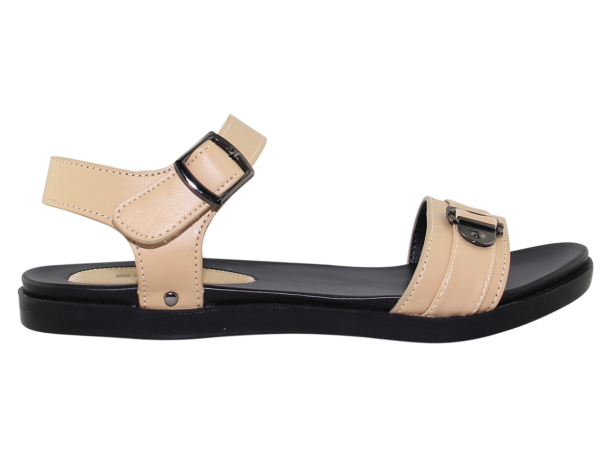 Sandal đế bằng nữ Bita's SYN.273 (Đen + Kem + Nâu + Xám)