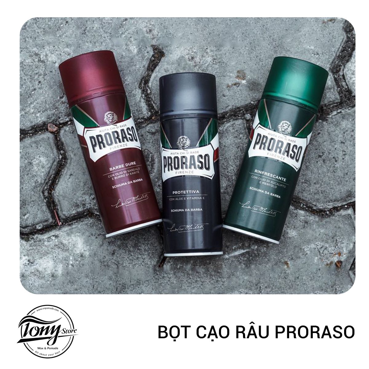 BỌT CẠO RÂU PRORASO RED