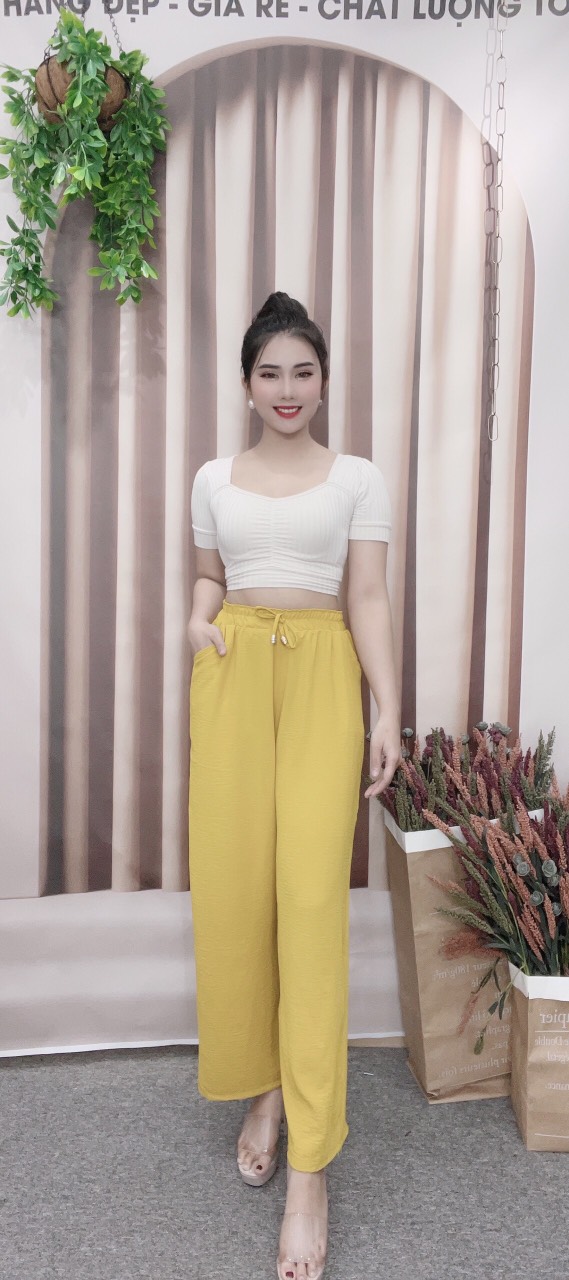 Quàn dài rộng,dáng suông thời trang cao cấp,chát đũi mặc mát dễ phối đồ _Shop Trinh trinh 20