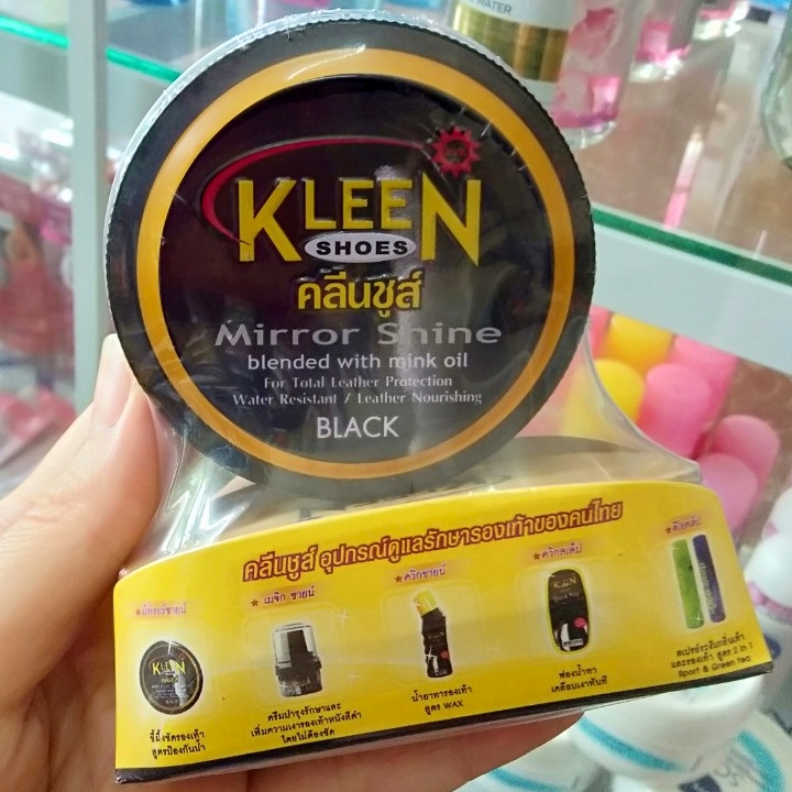 Set xi đánh giày kèm bàn chải Kleen Thái Lan 60g