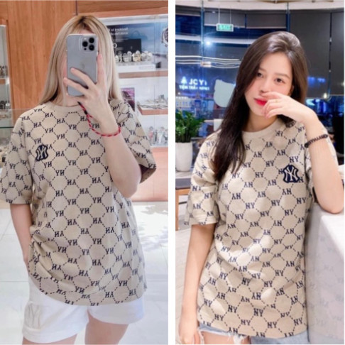 Áo thun tay ngắn màu BE M/L/B MONOGRAM NEW Full-tem-tag