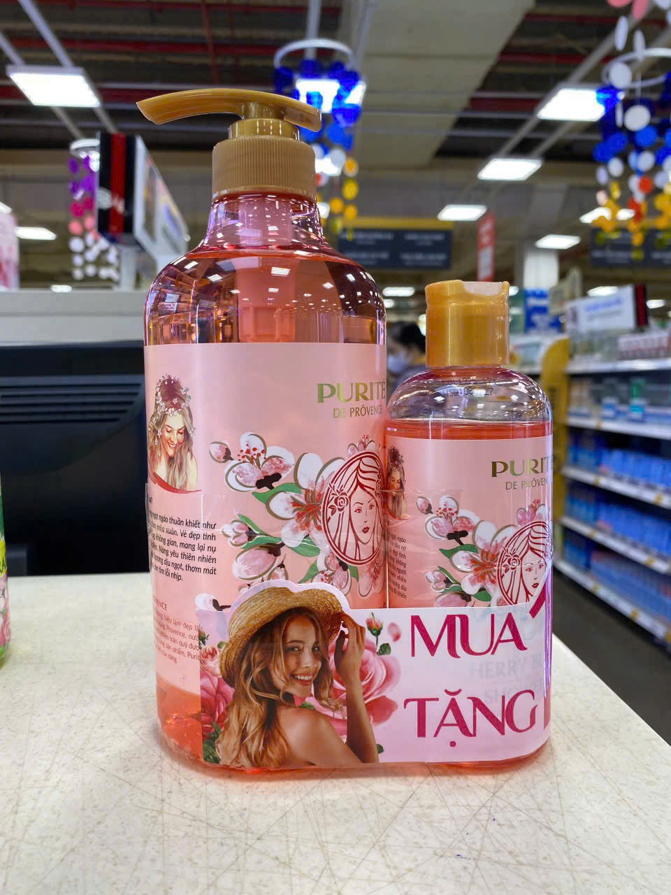 Sữa tắm Purite by Provence 850ml tặng chai 250ml