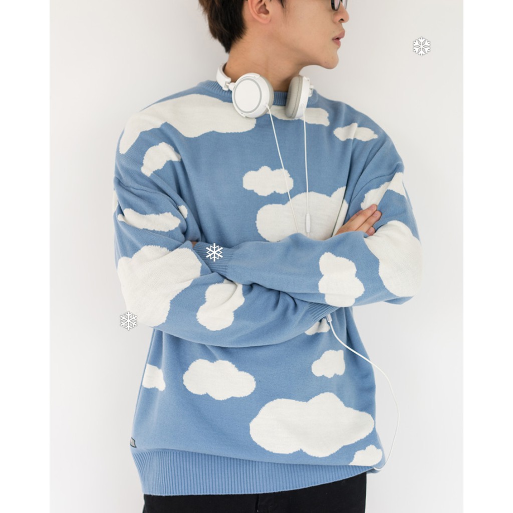 Áo Nỉ Unisex Dài Tay SSSTUTTER Sky Sweater