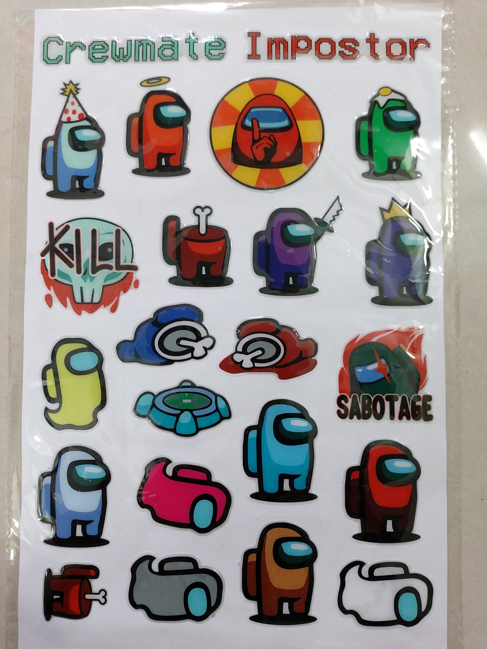 Tem sticker hoạt hình logo nổi vui nhộn