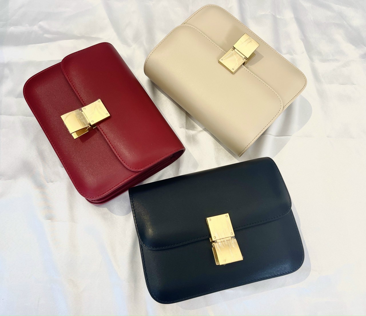 Túi xách nữ Pretty Fit Full box tag ( nâu, đen, đỏ, nude)